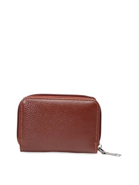 

Apsis Unisex Tan Brown Solid Card Holder