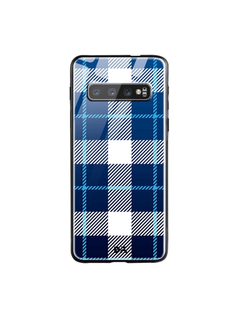 

DailyObjects Blue & White Nightfall Rope Checks Samsung Galaxy S10 Glass Case