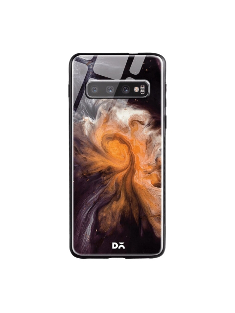 

DailyObjects Marble Galaxy Glass Case Cover For Samsung Galaxy S10, Black