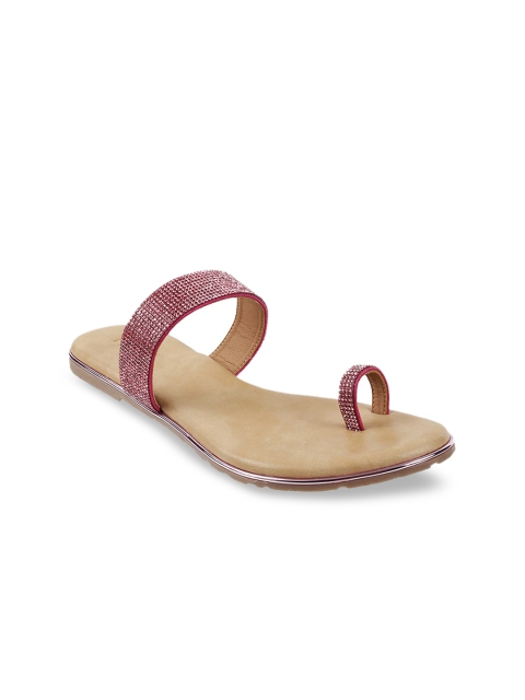 

Metro Women Pink Embellished One Toe Flats