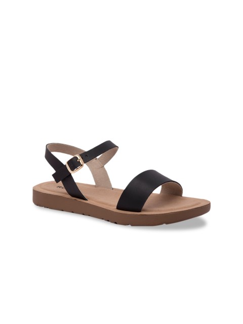 

Rocia Women Black Solid Open Toe Flats