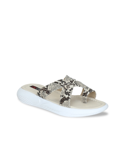 

Get Glamr Women Beige Textured Sandals