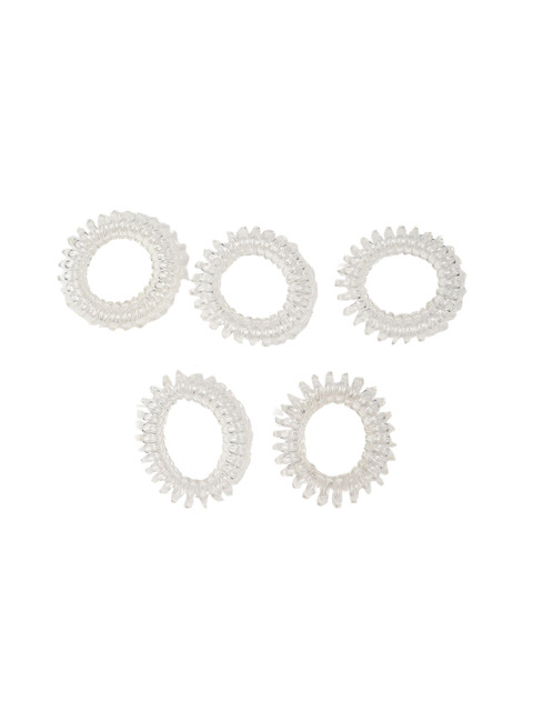 

FOREVER 21 Transparent Set Of 5 Ponytail Holders