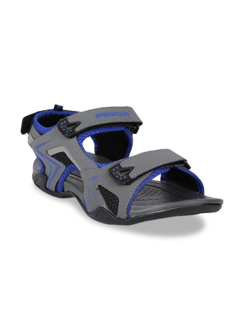 

Power Men Grey Solid Sports Sandals