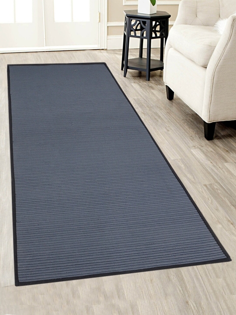 

Saral Home Grey Striped Heavy Duty Anti-Skid Floor Runner