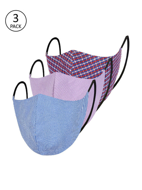 

Impulse Unisex 4Ply 3Pcs Protective Outdoor Face Masks, Blue