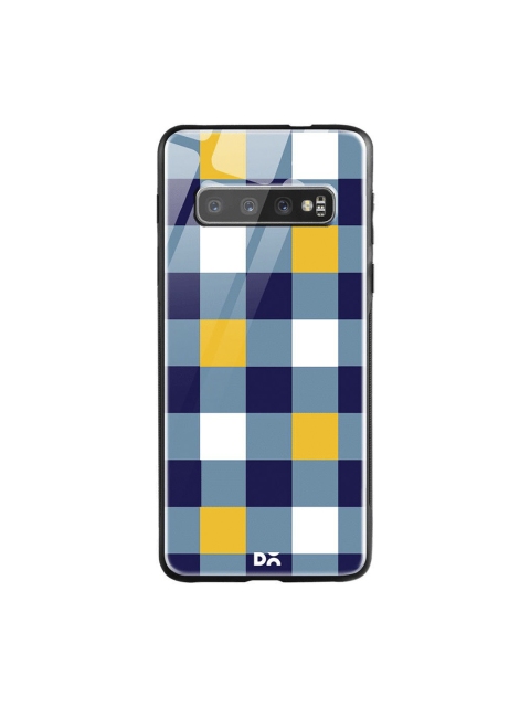 

DailyObjects Blue & White Quartet Checks 1 Samsung Galaxy S10 Plus Glass Case