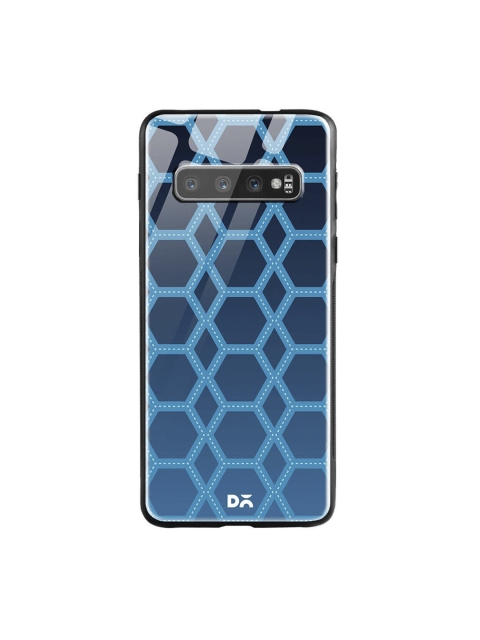 

DailyObjects Nebula Honeycomb Glass Case Cover For Samsung Galaxy S10, Blue