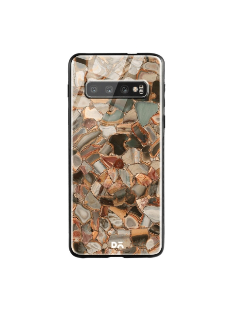 

DailyObjects Brown & Grey Marble Mosaic Samsung Galaxy S10 Glass Case