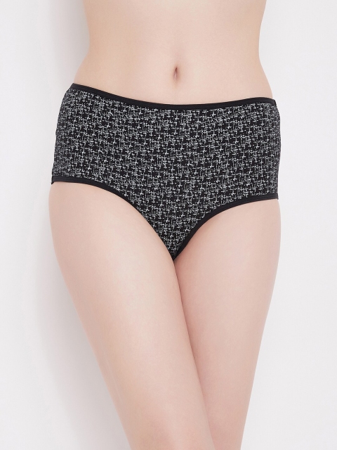 

Clovia Women Black & White Printed Hipster Briefs PN3318F13