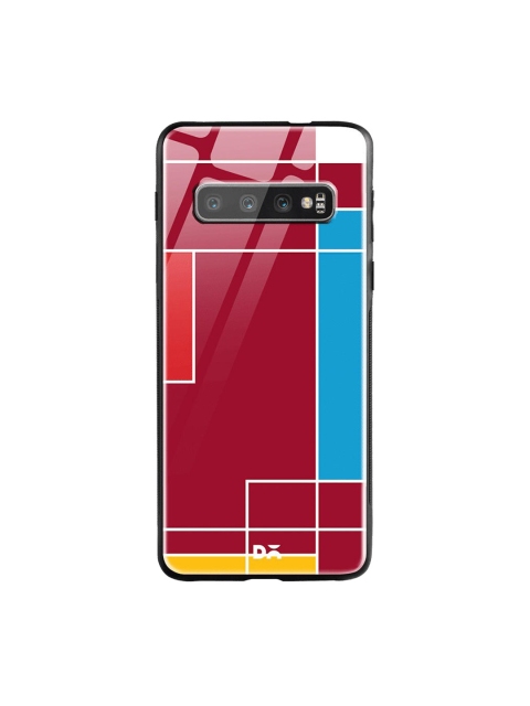 

DailyObjects Red & Blue Brick Blocks Samsung Galaxy S10 Glass Case