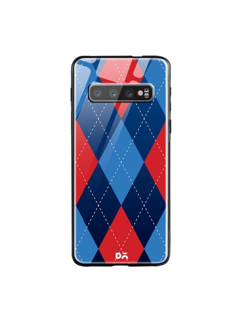 

DailyObjects Blue & Red Dual Diamond Nightfall Samsung Galaxy S10 Plus Glass Case