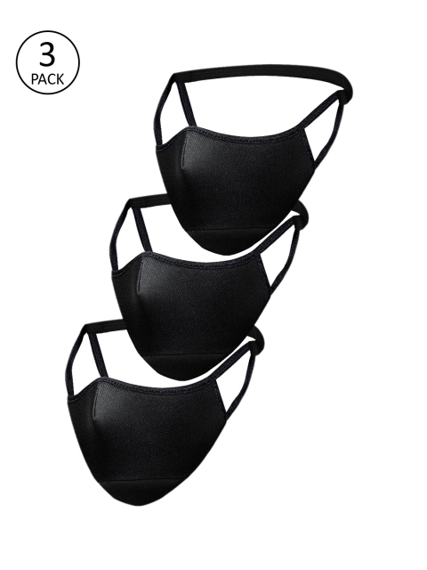 

Impulse Unisex Black Pack Of 3 Reusable 4-Ply Cloth Masks
