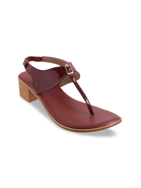 

Metro Women Maroon Solid Sandals