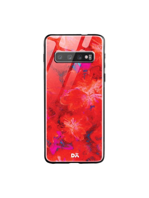 

DailyObjects Red Marble Flowers Samsung Galaxy S10 Glass Case