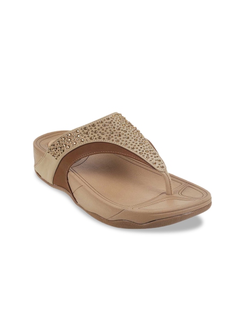 

Metro Women Beige Embellished Heels
