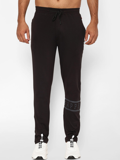 

SAPPER Men Black Solid Slim-Fit Track Pants