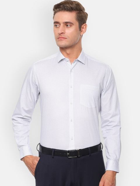 

Van Heusen Men White Regular Fit Printed Formal Shirt