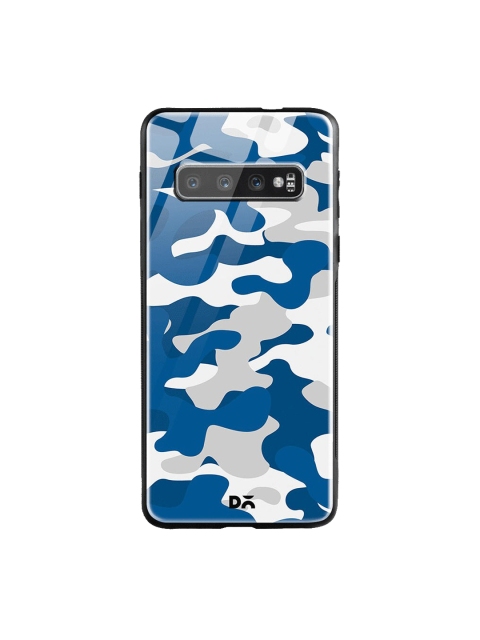 

DailyObjects Blue & Grey Camouflage Samsung Galaxy S10 Glass Case