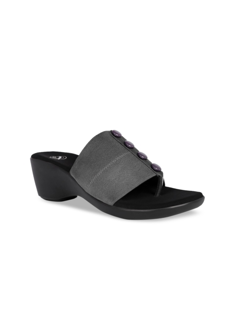 

Sole To Soul Women Grey Solid Wedges