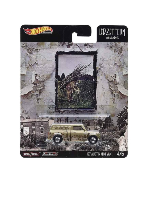 

Hot Wheels Kids Gold-Toned & Black Pop Culture 2020 Led Zeppelin 67 Austin Mini Van