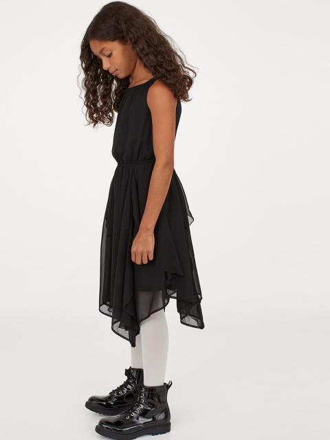 

H&M Girls Black Chiffon Dress