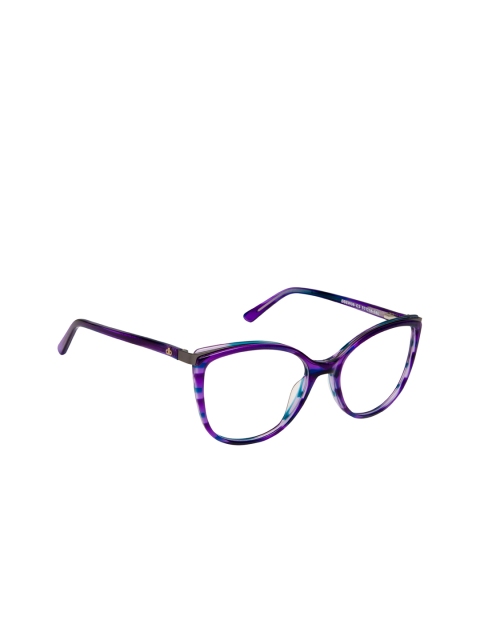 

David Blake Women Purple Solid Full Rim Cateye Frames EWDB2338MK8C3