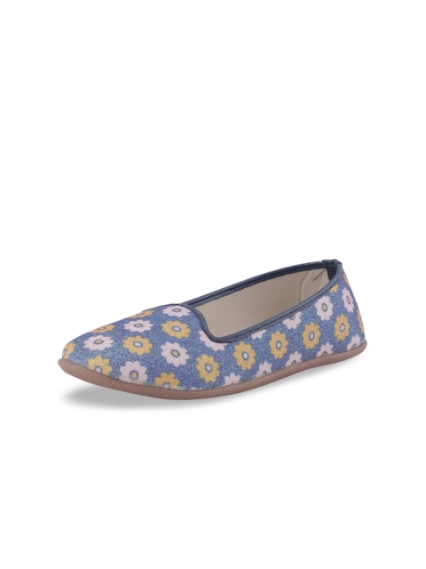 

Khadims Girls Blue Printed Ballerinas