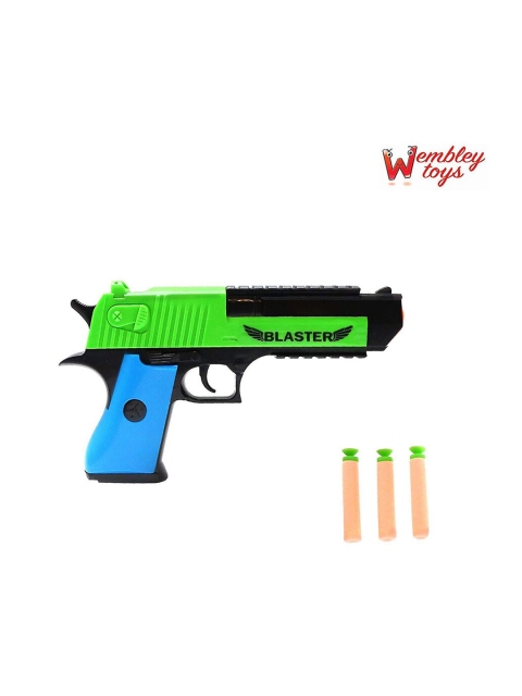 Wembley Toys Kids Green & Blue Blaze Storm Hot Fire Nerf Shooting Toy Gun