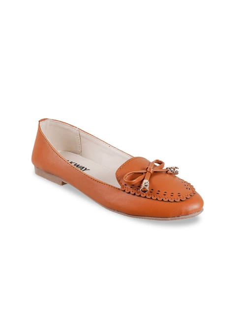 

WALKWAY Women Tan Brown Solid Ballerinas