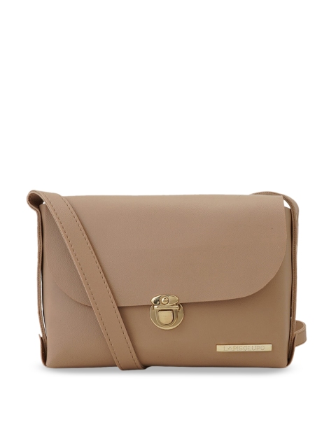 

Lapis O Lupo Brown Solid Sling Bag