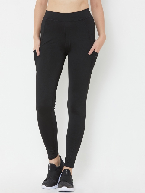 

Sweet Dreams Women Black Solid Gym Tights