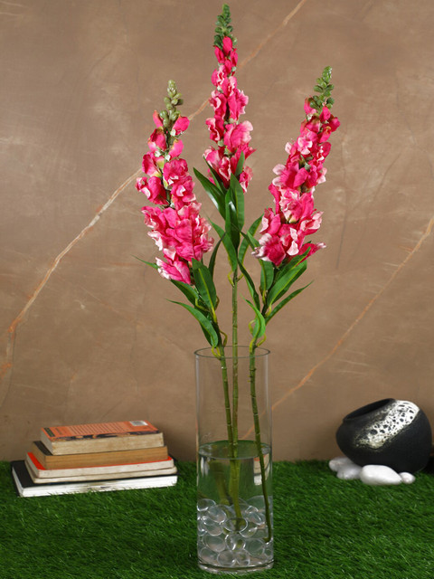

Pollination Set Of 3 Pink Decorative Artificial Snapdragon Flower