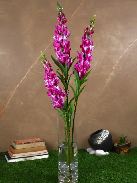 

PolliNation Purple & Green Set of 3 Decorative Artificial Snapdragon Flower