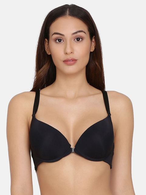 

Da Intimo Women Black Front Open Designer Back Lingerie Set DI-1287