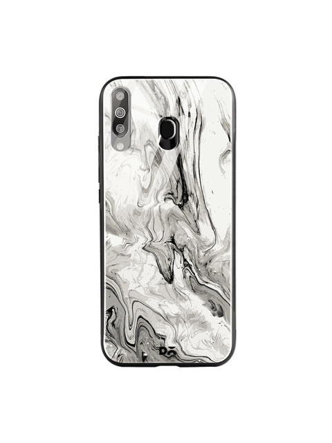 

DailyObjects Grey & White Marble Samsung Galaxy M30 Glass Case
