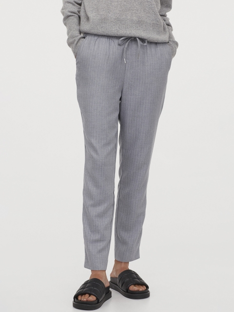 

H&M Women Grey Pull-On Trousers