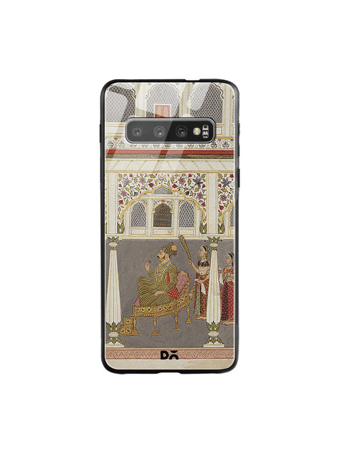 

DailyObjects Grey & Brown Durbar Samsung Galaxy S10 Glass Case