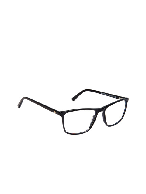 

David Blake Unisex Black Solid Full Rim Rectangle Frames EWDB2324MK4C1