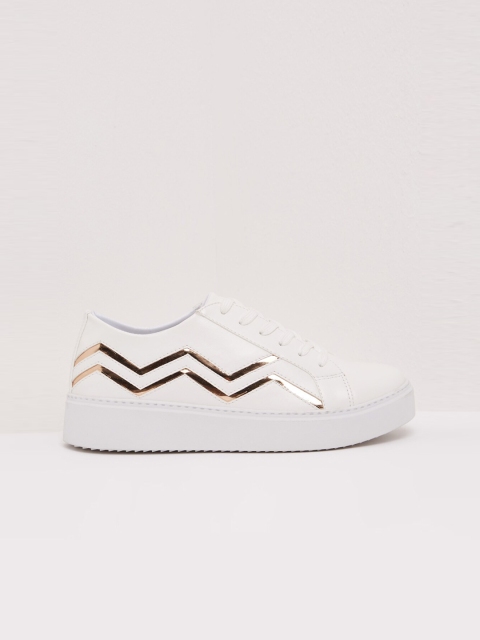 

shoexpress Women White Synthetic Walking Shoes