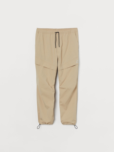 

H&M Men Beige Nylon Trousers