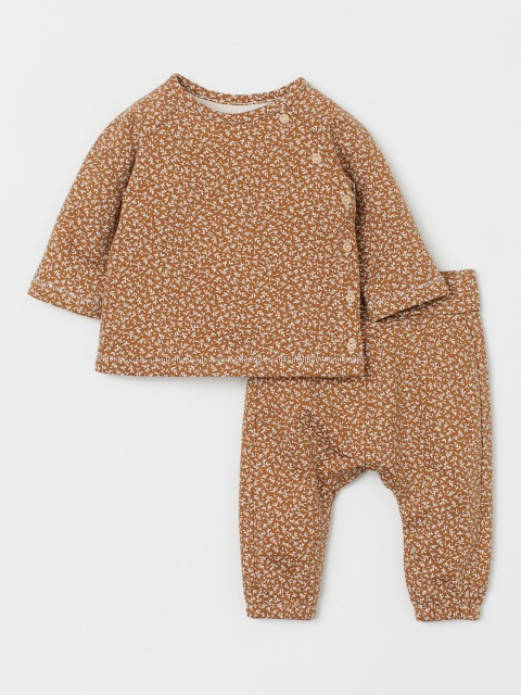 

H&M Kids Beige Printed 2-Piece Set