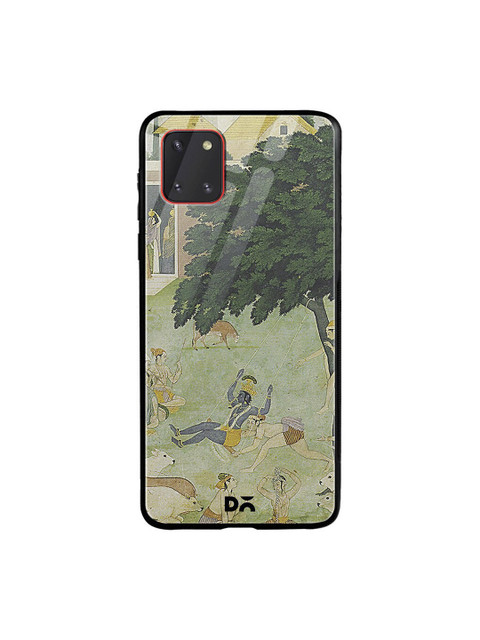 

DailyObjects Green & Grey Krishan Swing Friends Samsung Galaxy Note 10 Lite Glass Case