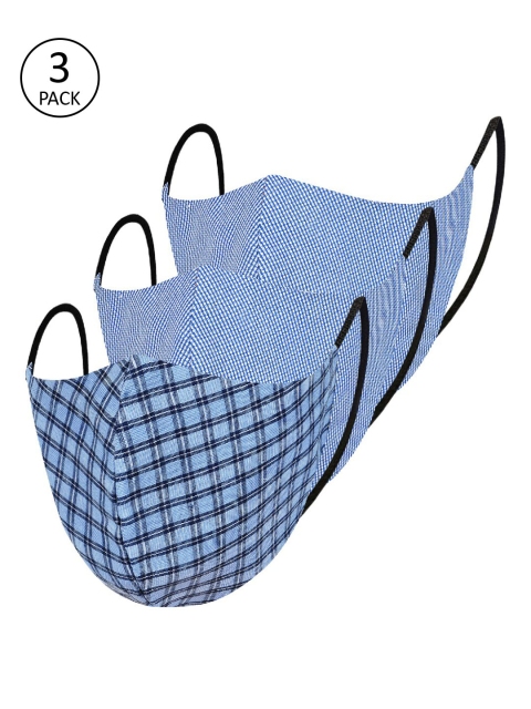 

Impulse Unisex 3Pcs 4Ply Protective Outdoor Face Masks, Blue