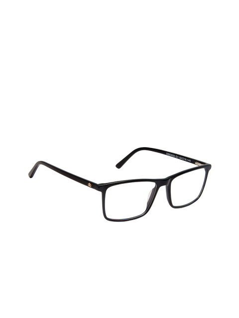 

David Blake Unisex Black Solid Full Rim Rectangle Frames EWDB2318MK3C1