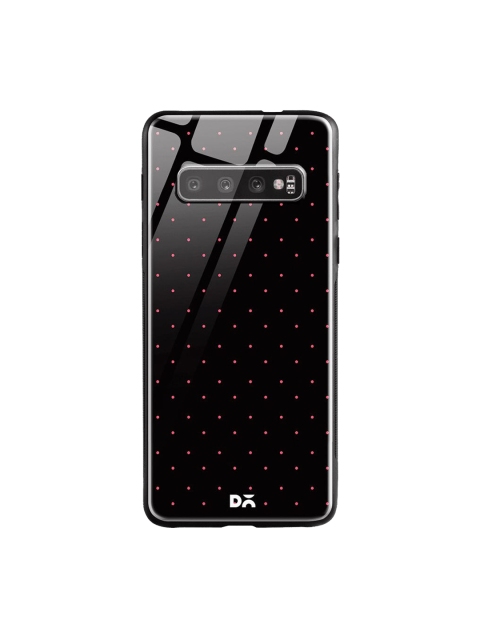 

DailyObjects Black & Pink Constellation Dots Samsung Galaxy S10 Glass Case