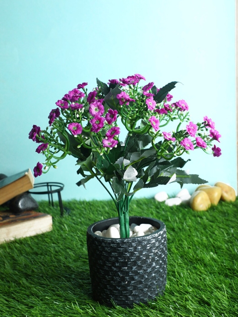 

PolliNation Pack of 2 Pink Artificial Dark Pink Flower Bunch