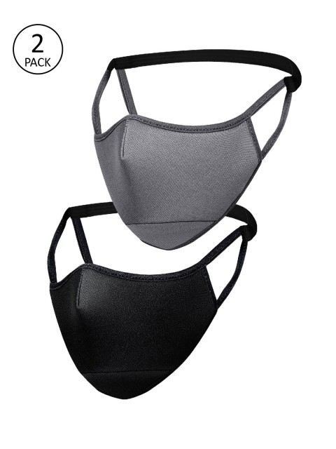 

Impulse Unisex 2Pcs 4Ply Protective Outdoor Face Masks, Grey
