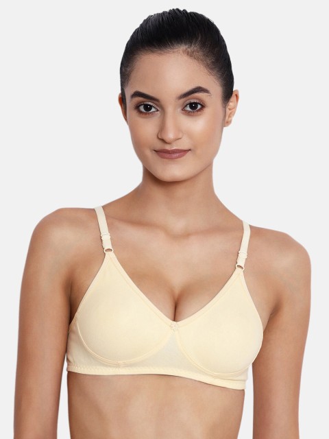 

ABELINO Nude-Coloured Solid Non-Wired Non Padded T-shirt Bra NEWSEEMSKIN01