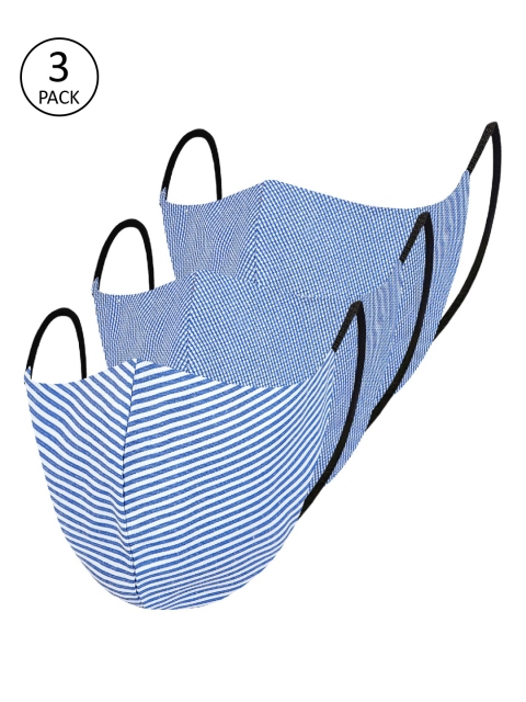 

Impulse Unisex 3 Pcs 4-Ply Outdoor Reusable Masks, Blue